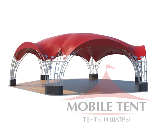 Арочный шатёр 12х10 — 94 м² Схема 3