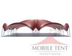Арочный шатёр 25х20 — 500 м² Схема 2