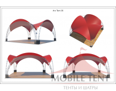 Арочный шатёр 6х6 — 36 м² Схема 5